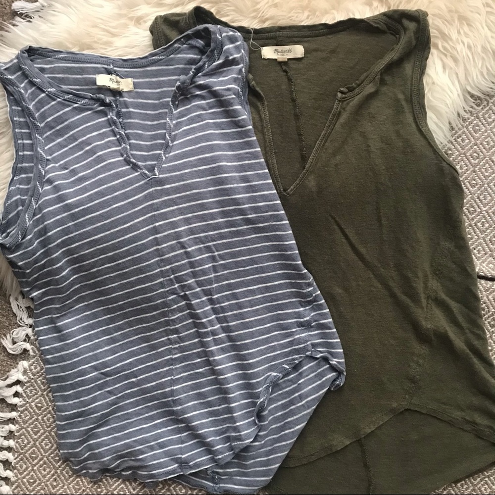 Madewell split neck tank bundle